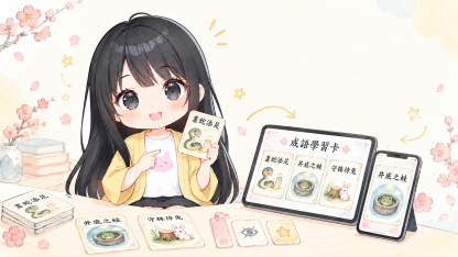 《成語學習卡》讓學習成語變成一場溫柔的挑戰