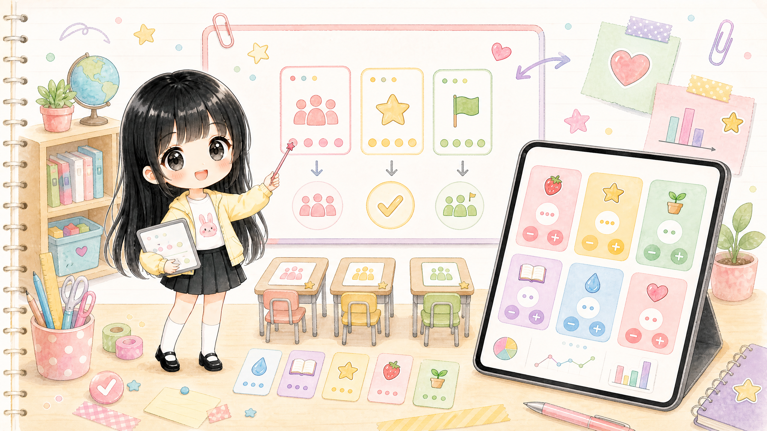 教學現場使用 Counter+ 記錄學生任務進度