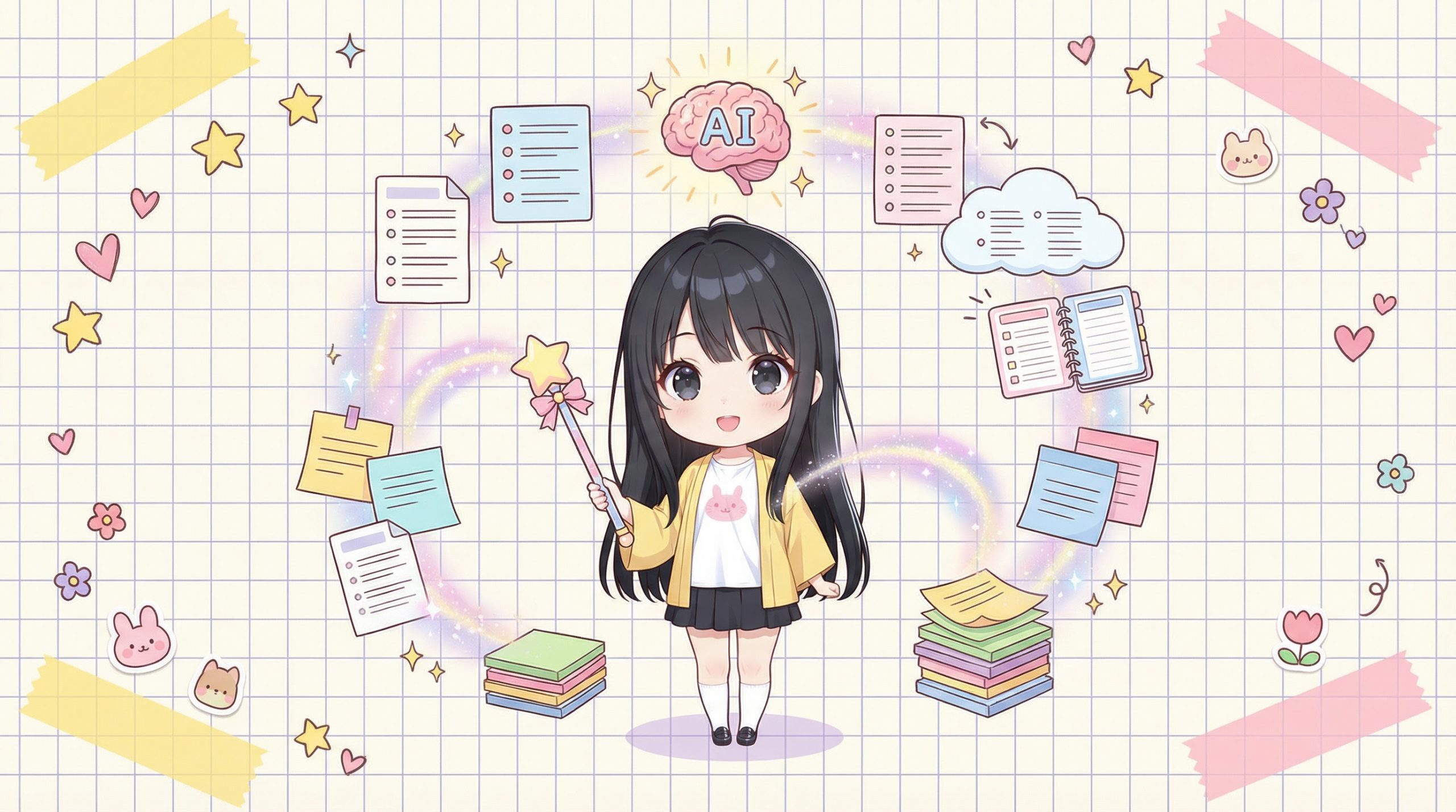 Notion AI 智慧知識管家 - 小Q拿著魔法棒整理筆記和文件