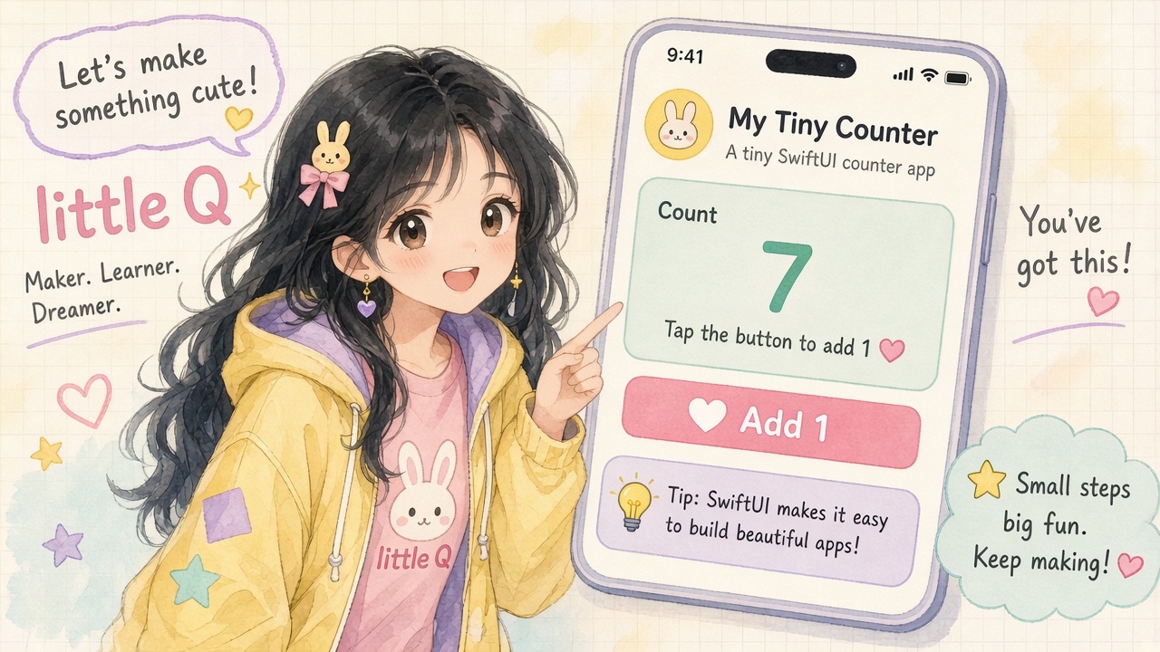 Swift Playgrounds 計數器例子示意