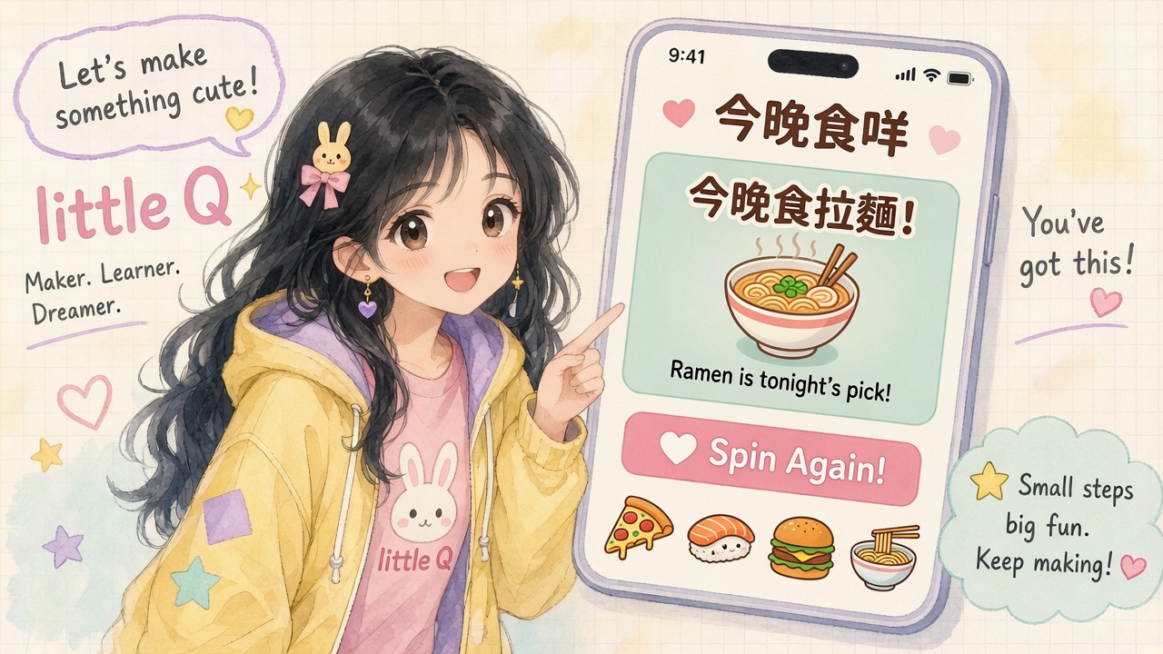 Swift Playgrounds 抽籤今晚食咩例子示意