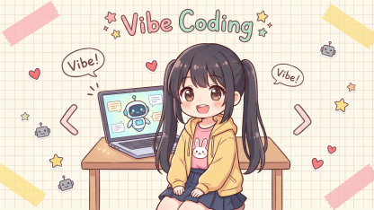 不會寫程式碼也能做 App？跟著小Q一起探索「Vibe Coding」的魔法世界喵！